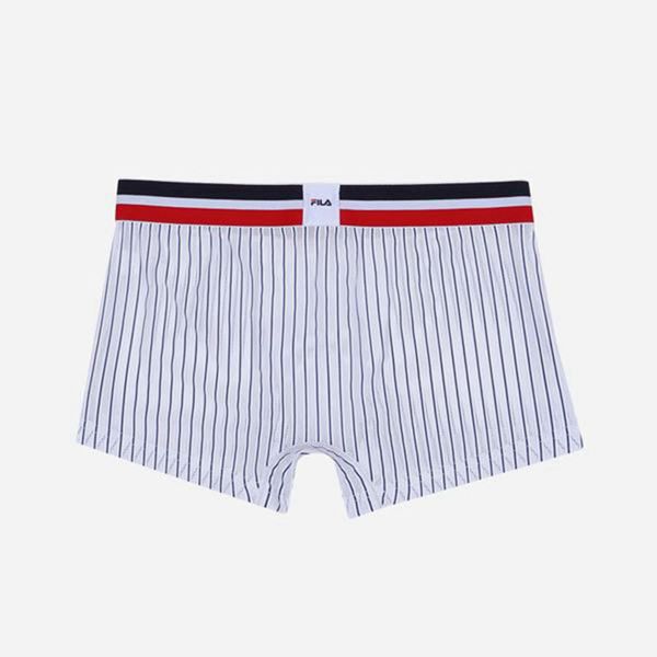 Fila Summer Heritage Men's Briefs - White/Navy,NZ 318-46170